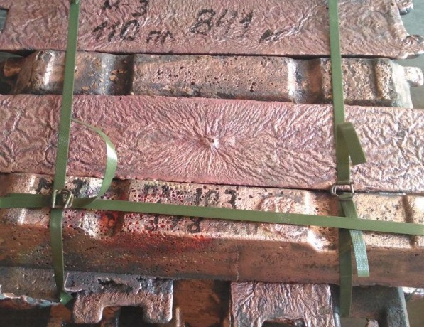 Чушка бронзовая литая БрО7Ф0,2 ГОСТ 614-97 фото