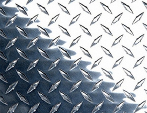 Лист нержавеющий рифленый г/к даймонд AISI 304 8 мм фото