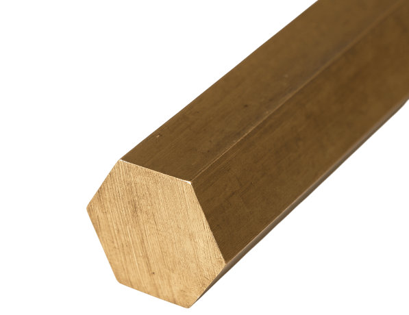 Шестигранник бронзовый х/д БрАМц9-2 27 мм ГОСТ 1628-2019 фото